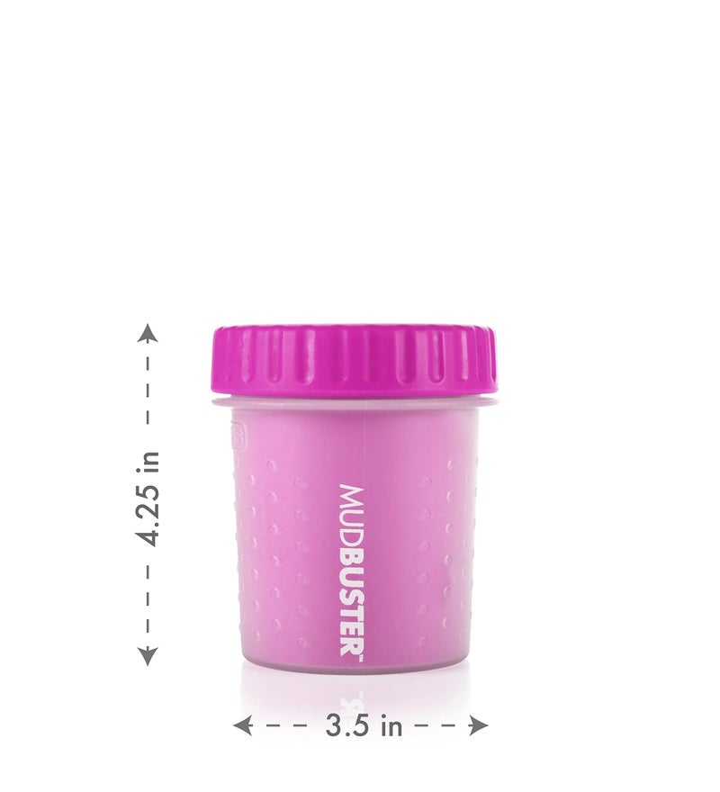 Dexas MudBuster Portable Dog Paw Cleaner, Small, Fuchsia - Premium Quality Pet Accessory - Image 2